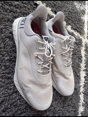 Men's Footjoy Quantum Spikeless Golf Shoes - White - 56994 Size 12